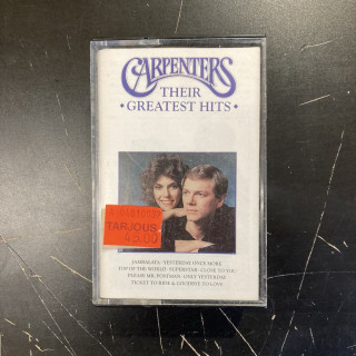 Carpenters - Their Greatest Hits C-kasetti (VG+/VG+) -pop-